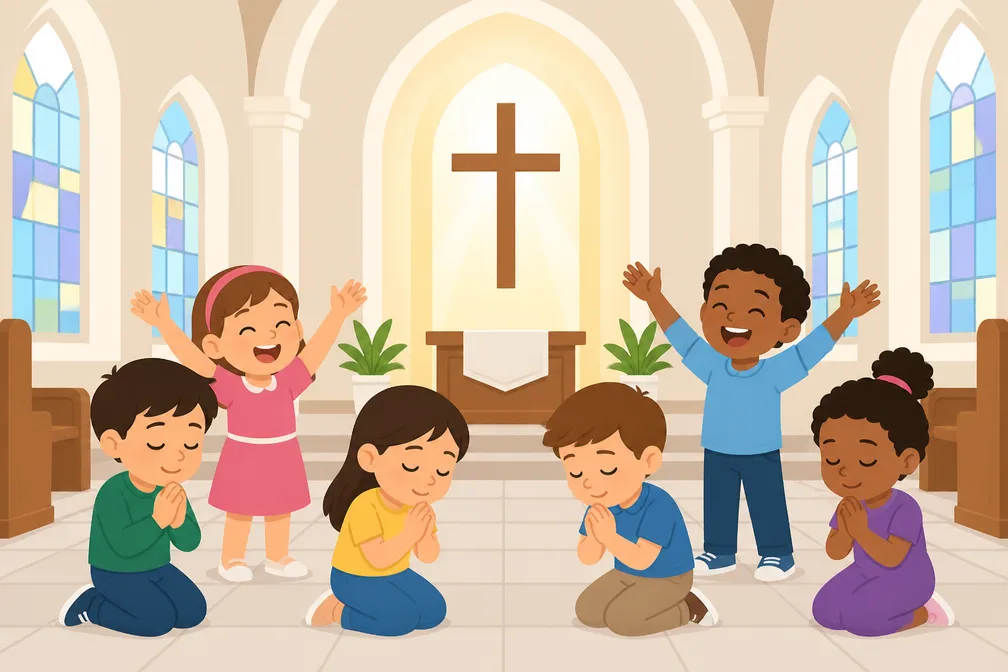 Gereja Tempat Beribadah dan Pembiasaan Doa Pujian Kelas 2