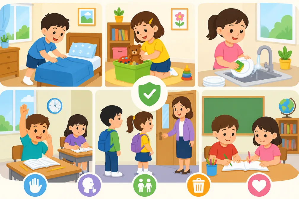 Ayo Tunjukkan Sikap Mematuhi Aturan di Rumah dan Sekolah