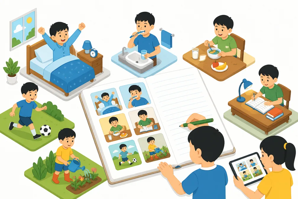 Ceritakan Aktivitas Sedang Berlangsung dalam Bahasa Inggris